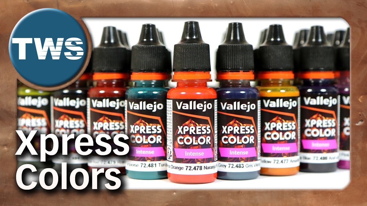 Обзор: 36 новых красок Xpress от Vallejo, включая интенсивные оттенки (покраска миниатюр, краски,TWS