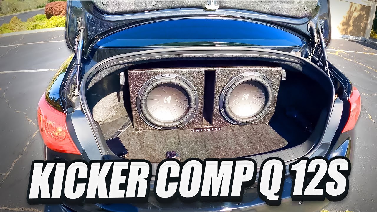 Я ДОБАВИЛ ДВА 12-ДЮЙМОВЫХ САБВУФЕРА KICKER COMP Q В СВОЙ INFINITI Q50!