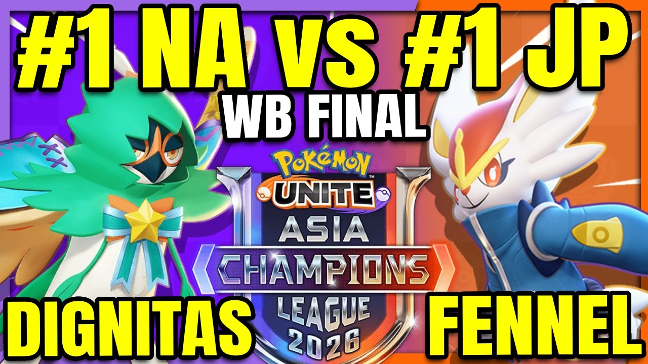 #1 NA vs #1 JAPAN WINNER GOES TO WORLDS Dignitas vs Fennel - ACL Finals | Pokemon Unite