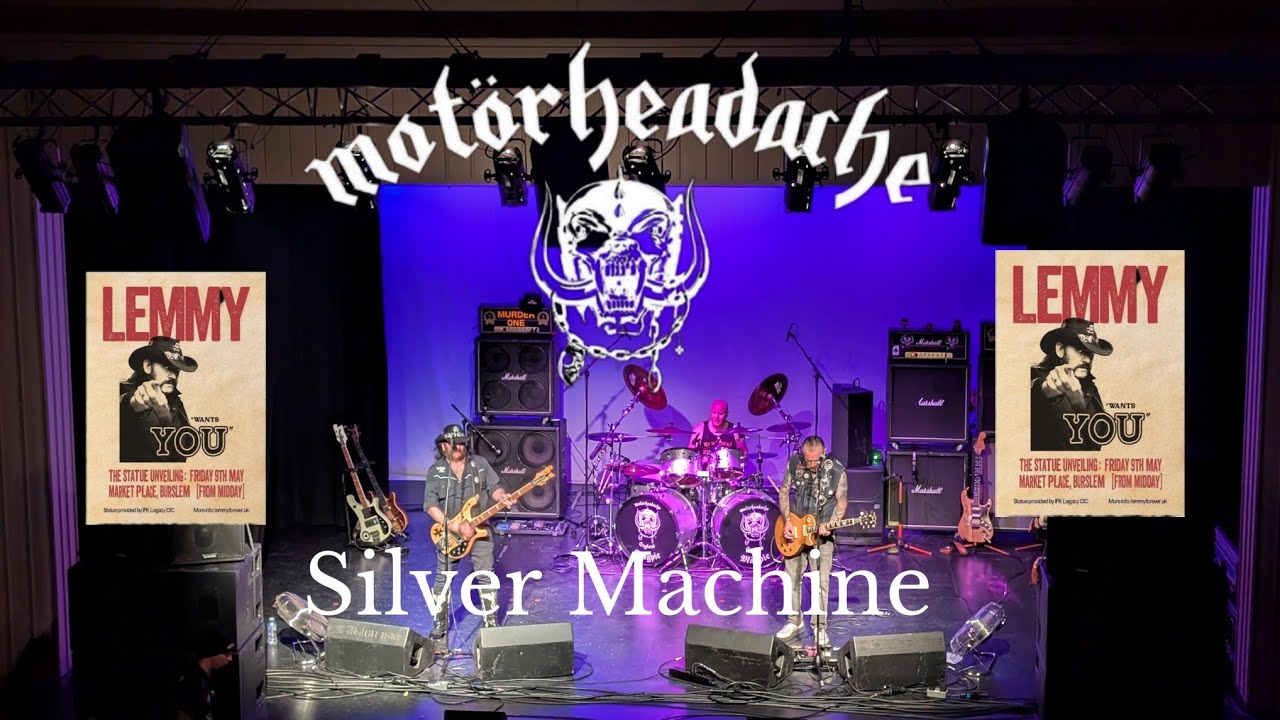 Motorheadache - Silver Machine Lemmy Forever Statue Unveiling Burslem Stoke On Trent 09.05.2025