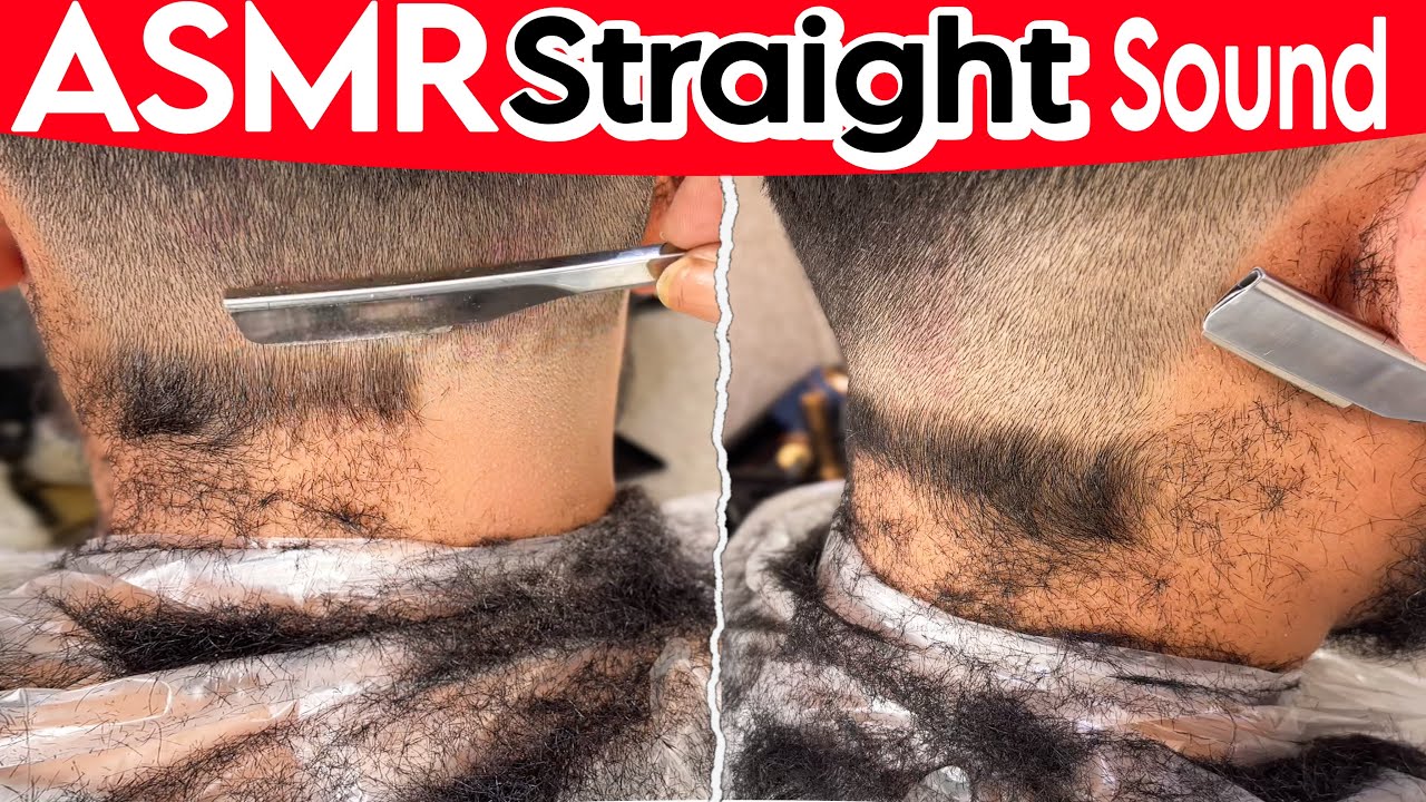 ASMR Straight Razor Shave | The Sound of Running on the Neck