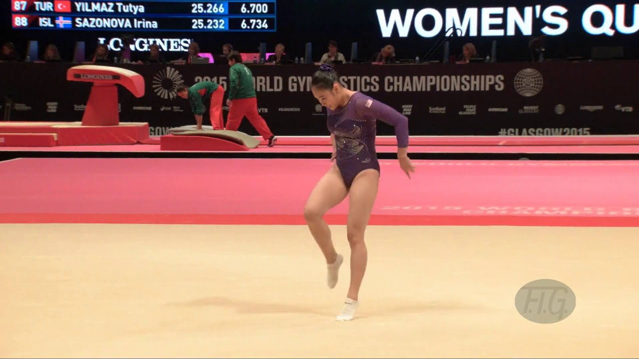 TAN ING Yueh (MAS) - 2015 Artistic Worlds - Qualifications Floor Exercise