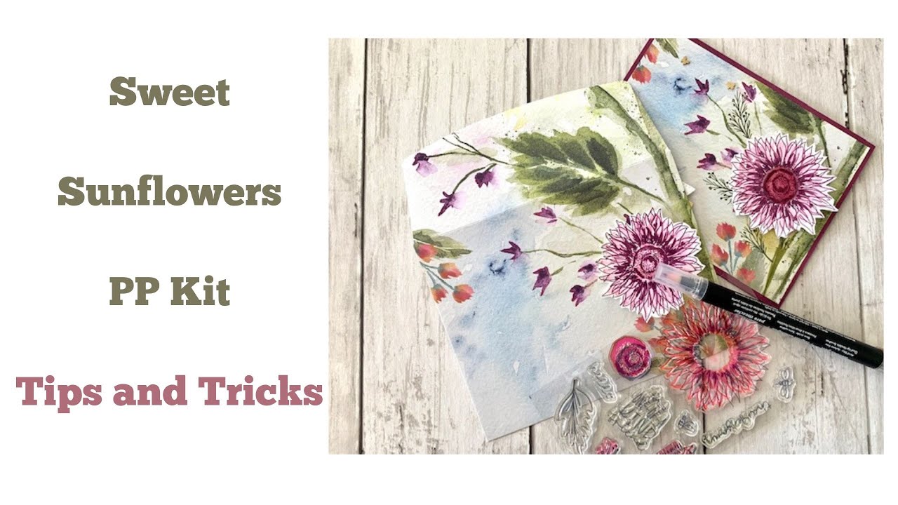 Sweet Sunflowers PP Kit - Use your envelopes. Part 1