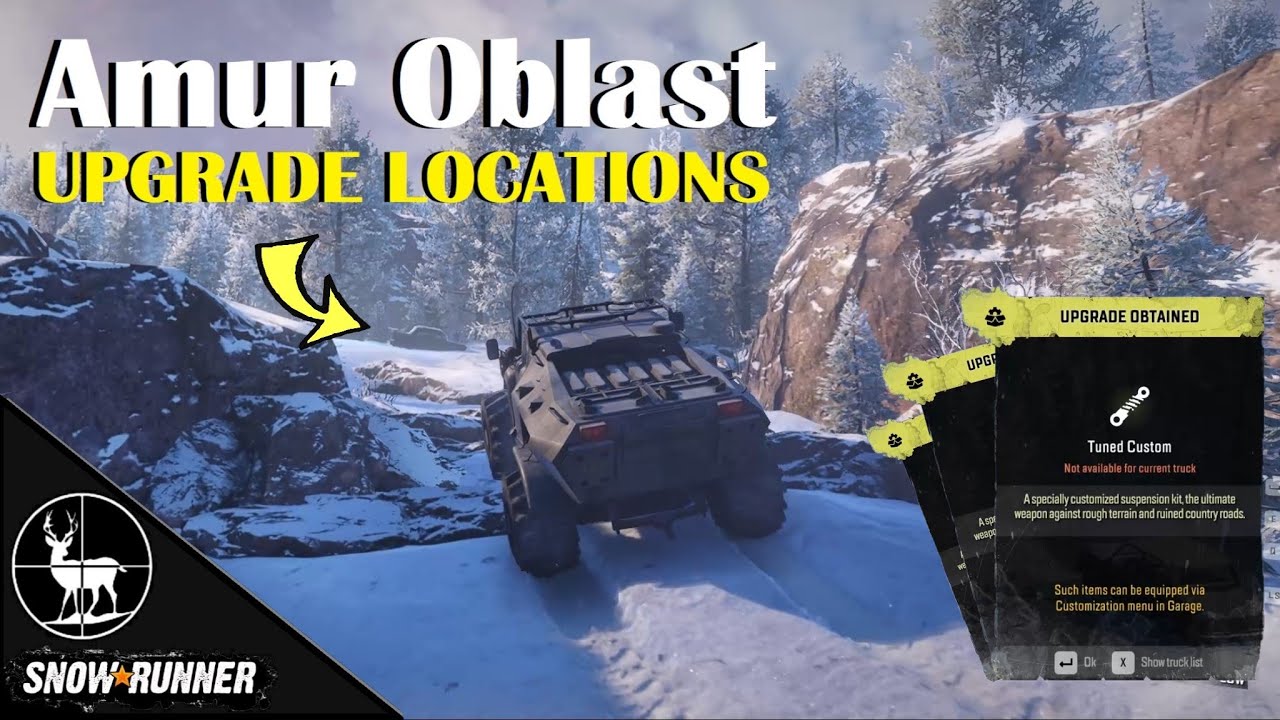 ALL Upgrade Locations (Amur Oblast DLC) SnowRunner Phase 4 New Maps