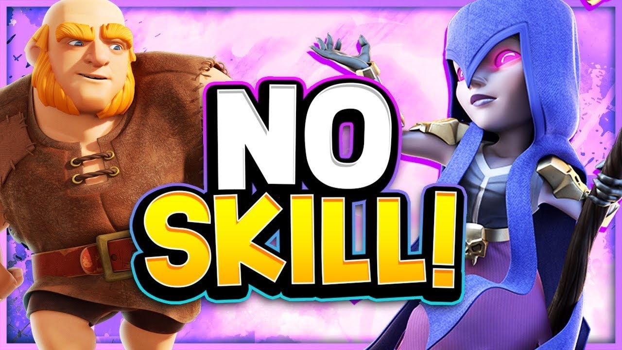 12 Win Grand Challenge with No Skill Deck! - Clash Royale