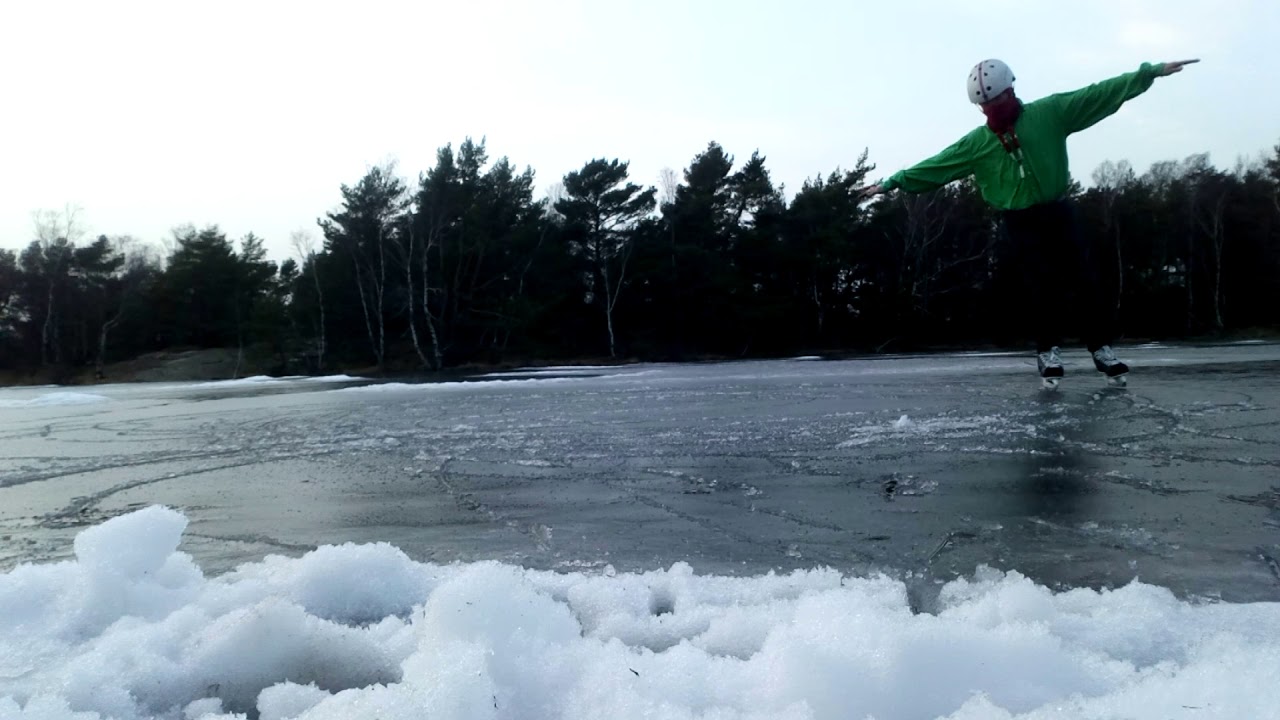 Lär dig att åka skridskor. Prova att ta hjälp av armarna. Översteg del 2