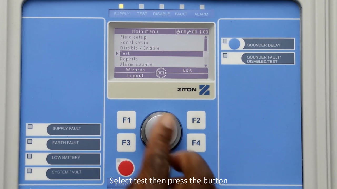 How to locate a device using the ZP2 Control Panel