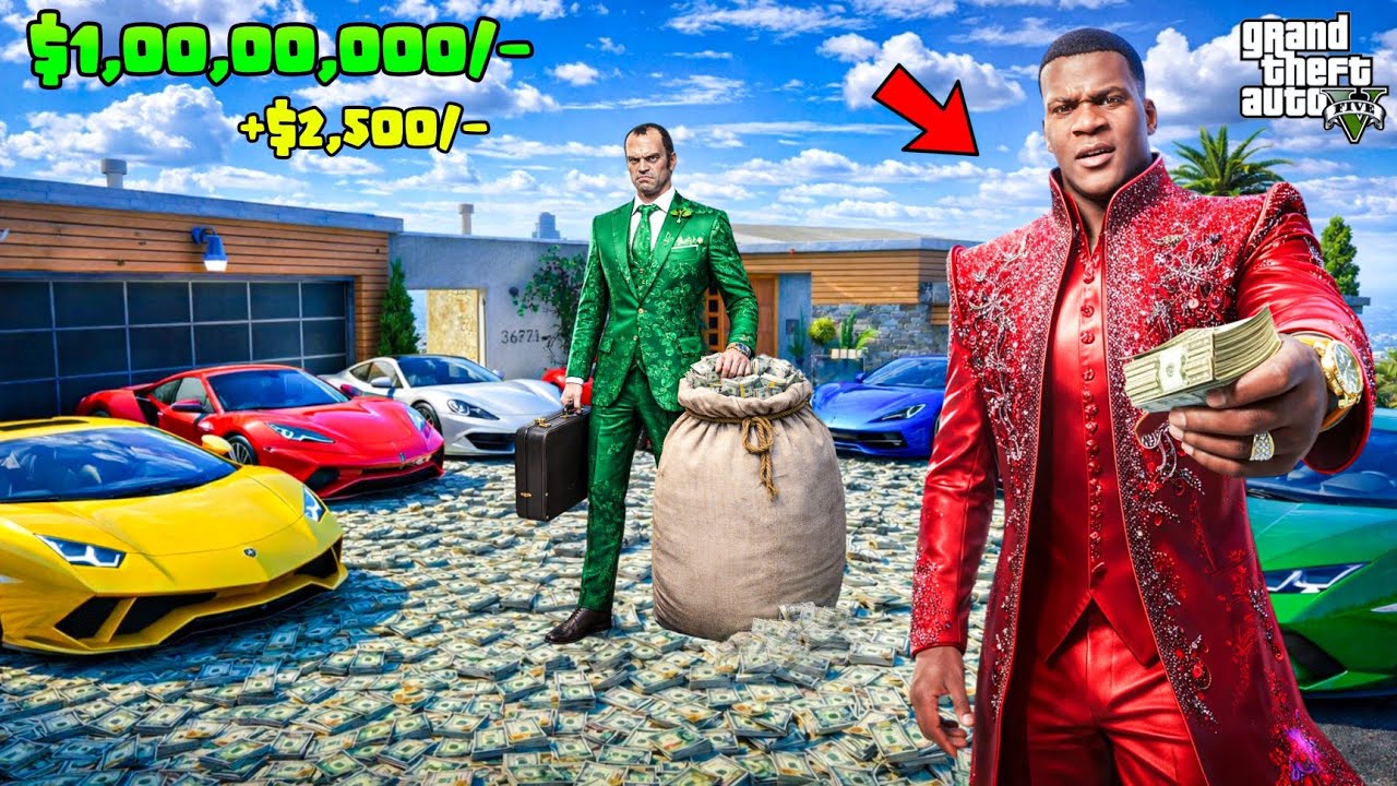 Franklin Become A Richest Person in GTA5 Telugu