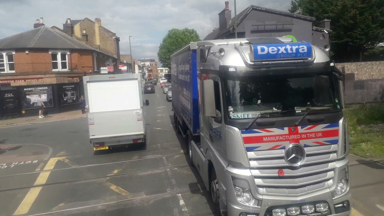 Full Journey on the Route 655 - Raynes Park, High School - Mitcham, Love Lane. E100, LX09EZU.