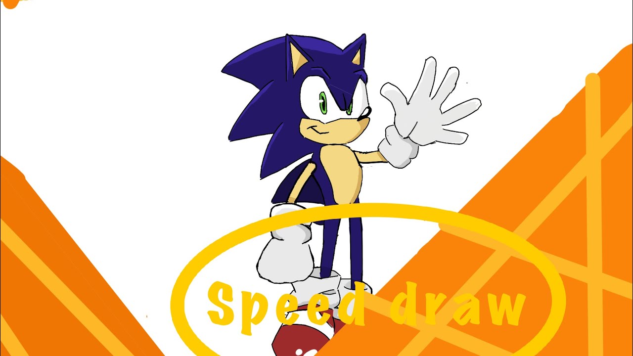 Sonic the hedgehog Tyson Hesse style (speed paint)