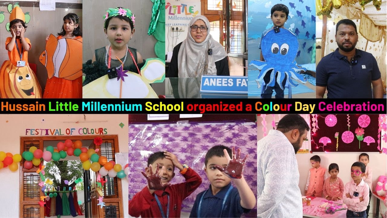Hussain Little Millennium School organized a Colour Day Celebration at Hussain Garden in Gulbarga