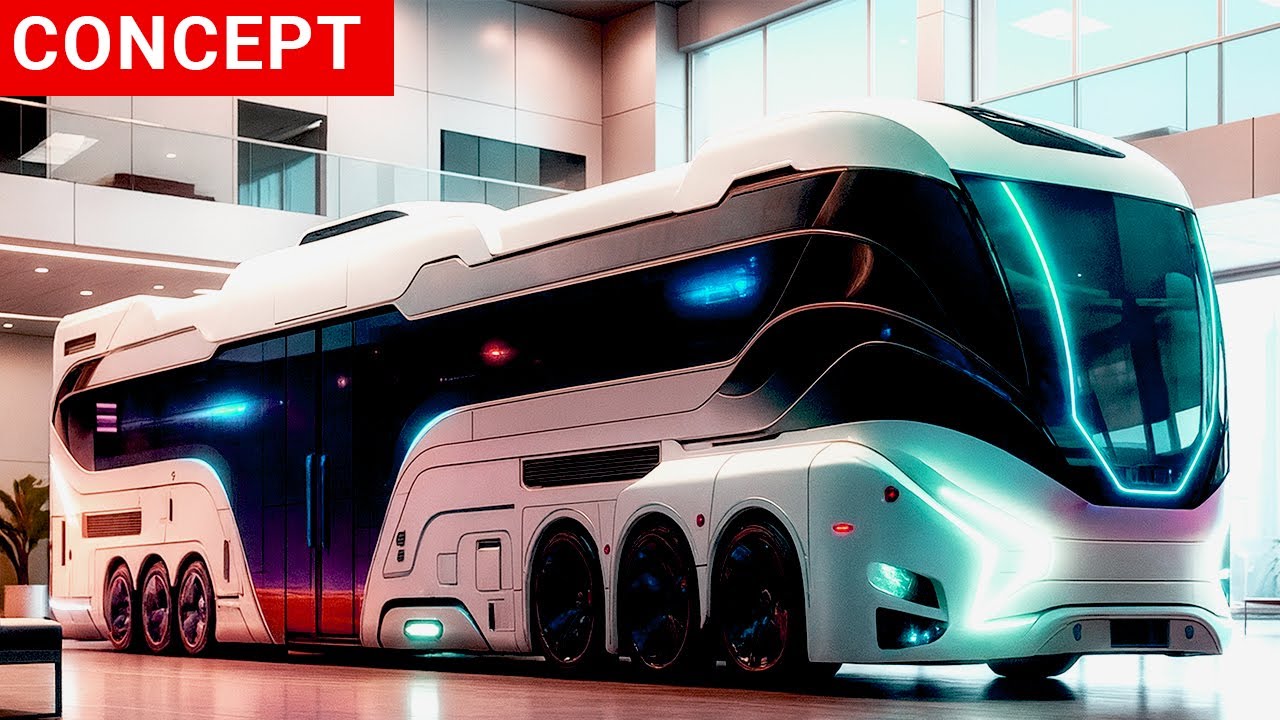 Концепт Tesla Hyperliner (2026) – будущее роскошных автодомов