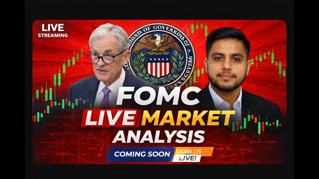 FOMC Live Trading 🔴 Gold /BTC | SMC Entry Zones & Risk Plan/WAR Situation Update