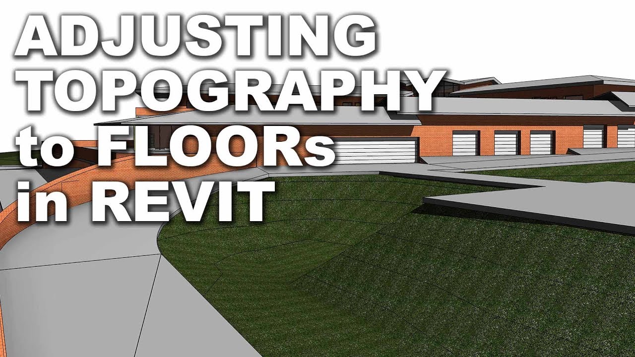 Adjusting Topography to Floors in Revit Tutorial