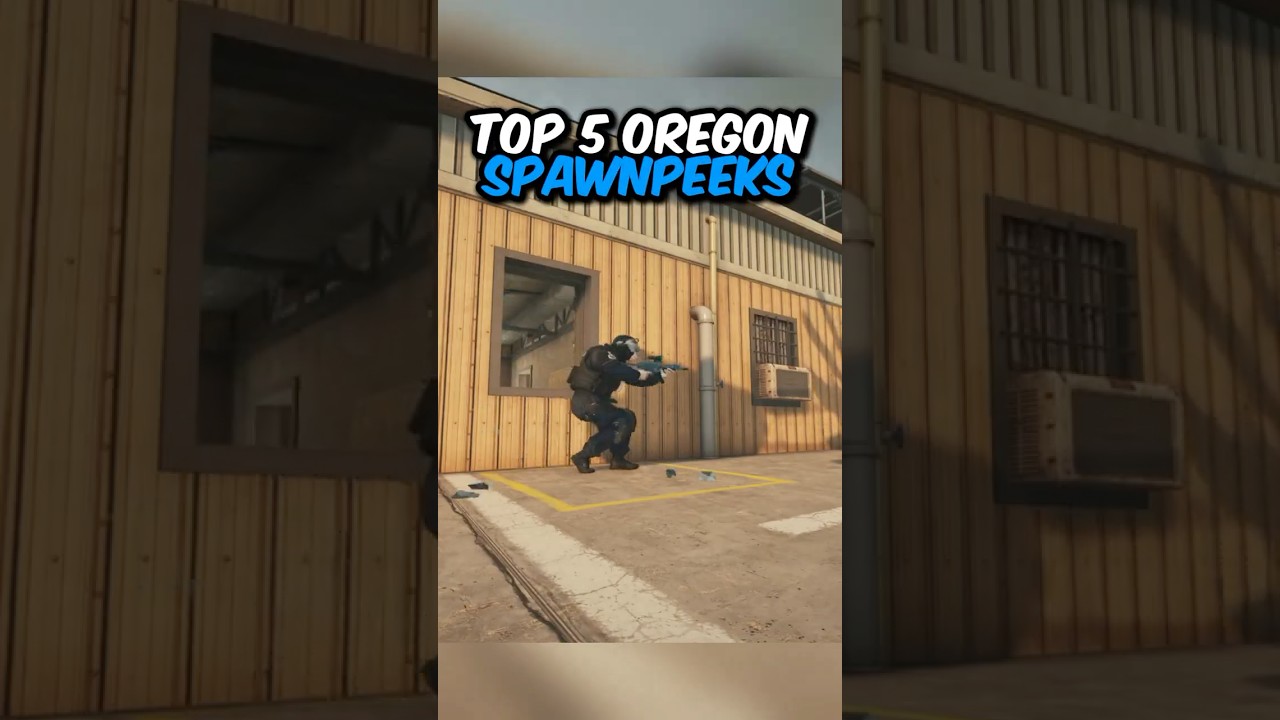 Top 5 Spawnpeeks on Oregon in R6 #shorts #r6siege #rainbowsix #r6tips #jynxzi #r6clips #swift1122