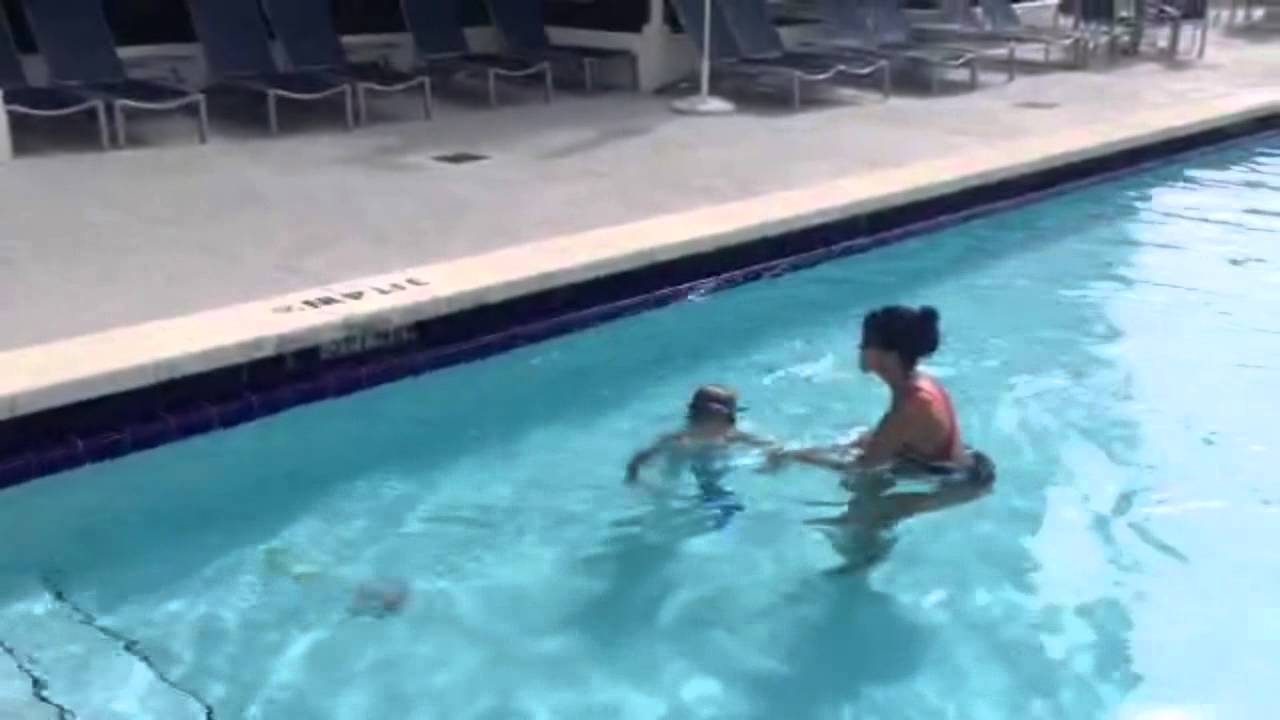 AQUA & SWIM 4 FUN   3 year old boy MARCELO SWIMMING LESSON