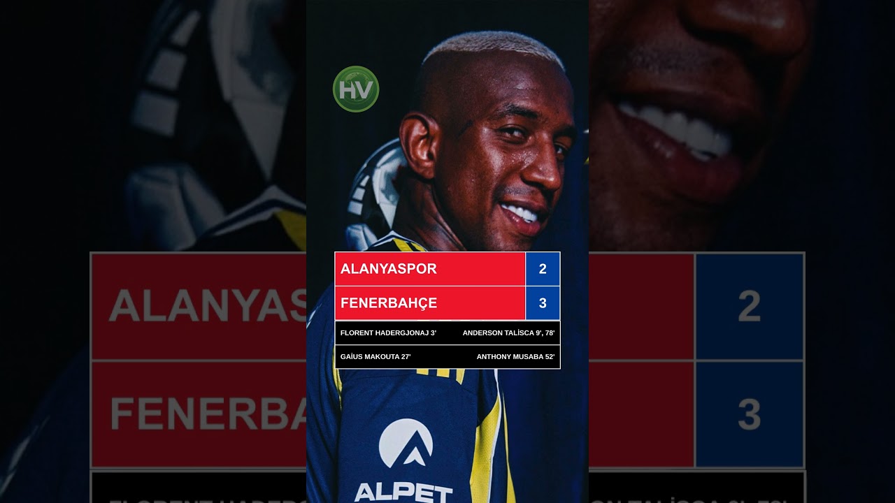 Trendyol Süper Ligin 18. haftasında Fenerbahçe, deplasmanda Alanyaspor'u 3-2 mağlup etti.