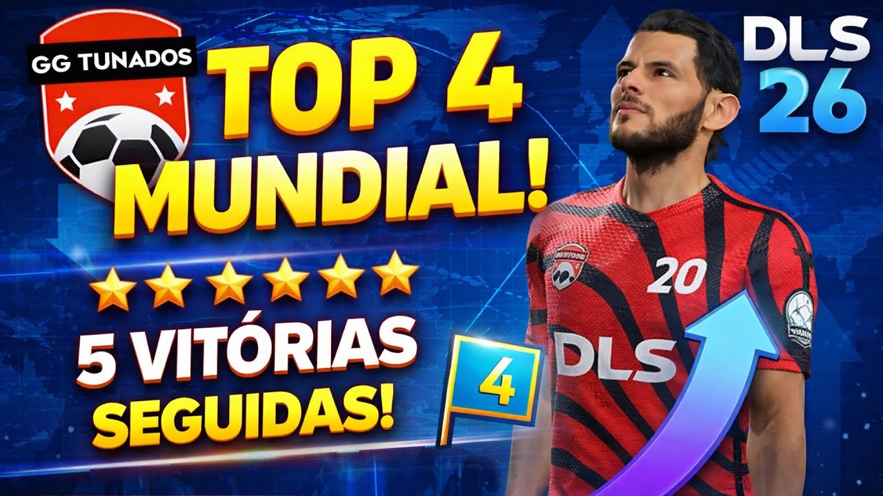CHEGAMOS AO TOP 4 MUNDIAL E 5 VITÓRIAS SEGUIDAS? - Modo Carreira #40 | DLS 26