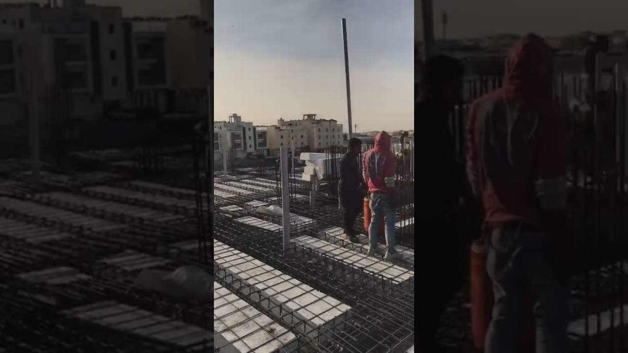 Slab construction🚧#slabconstruction#slab#slabwork#construction#civilworks#youtubeshorts#feedshorts