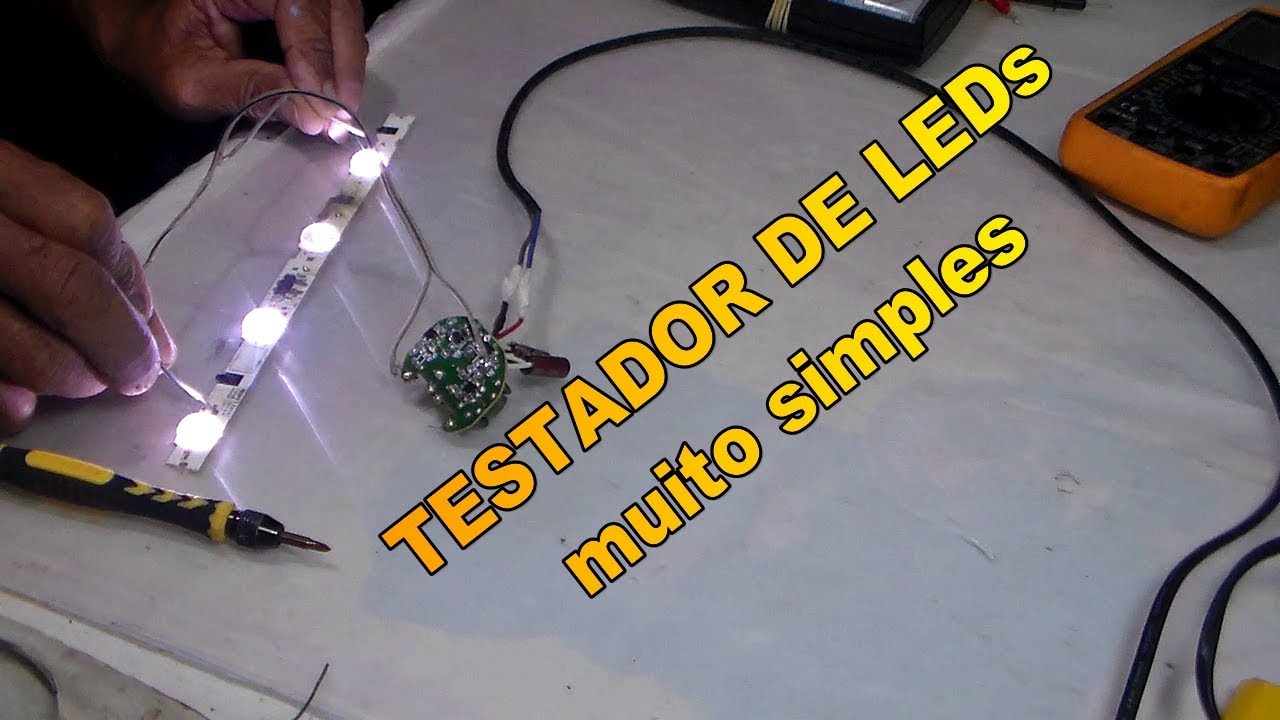 COMO MONTAR UM TESTADOR DE LEDS DE TVs    bem simples vídeo 01 Americo Brazil informa