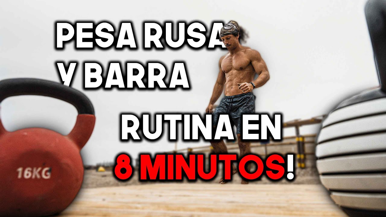 Sólo 8 mins, rutina Emom con PESA RUSA y la barra de DOMINADAS