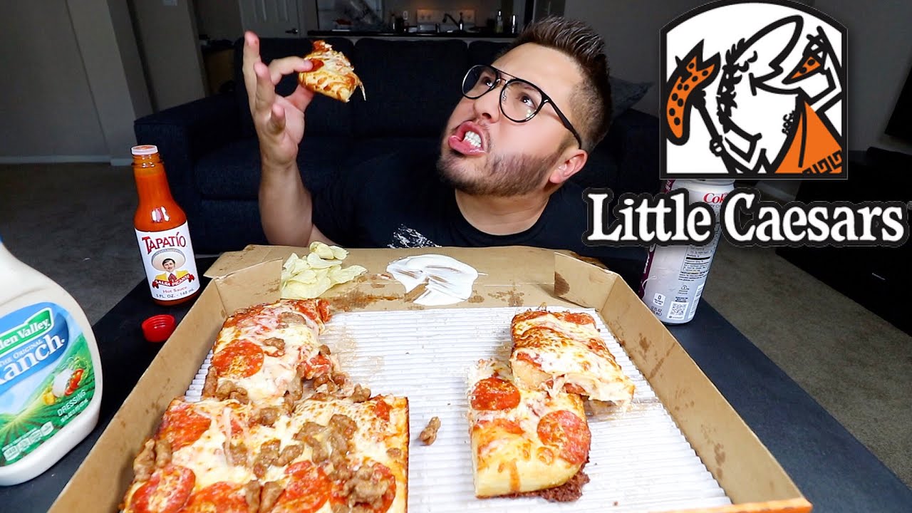 LITTLE CAESARS PIZZA  MUKBANG