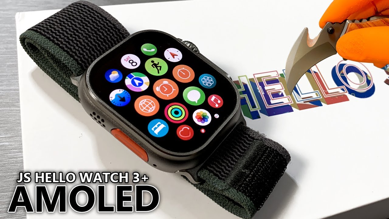 JS Hello Watch 3 Plus Amoled SmartWatch Unboxing & Full Review Best Sport SmartWatches 2024 - ASMR