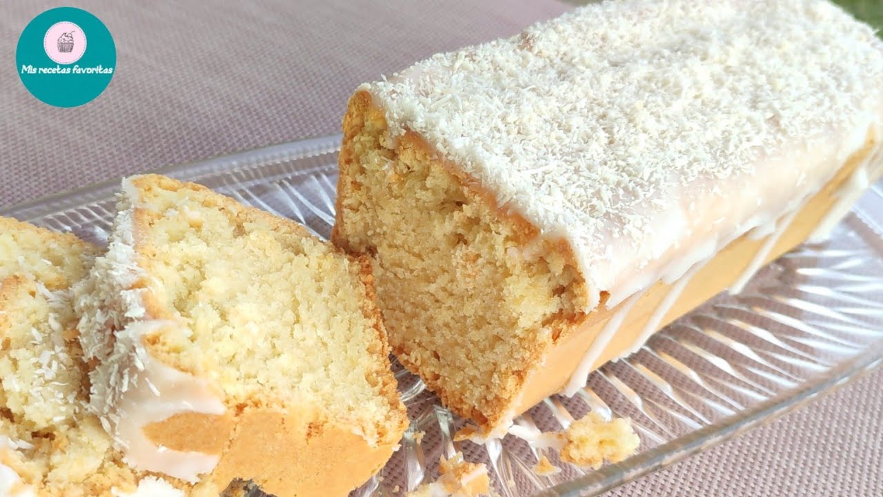 Bizcocho de leche de coco (VEGANO)/Coconut milk cake (vegan) @Mis-recetas-favoritas2020