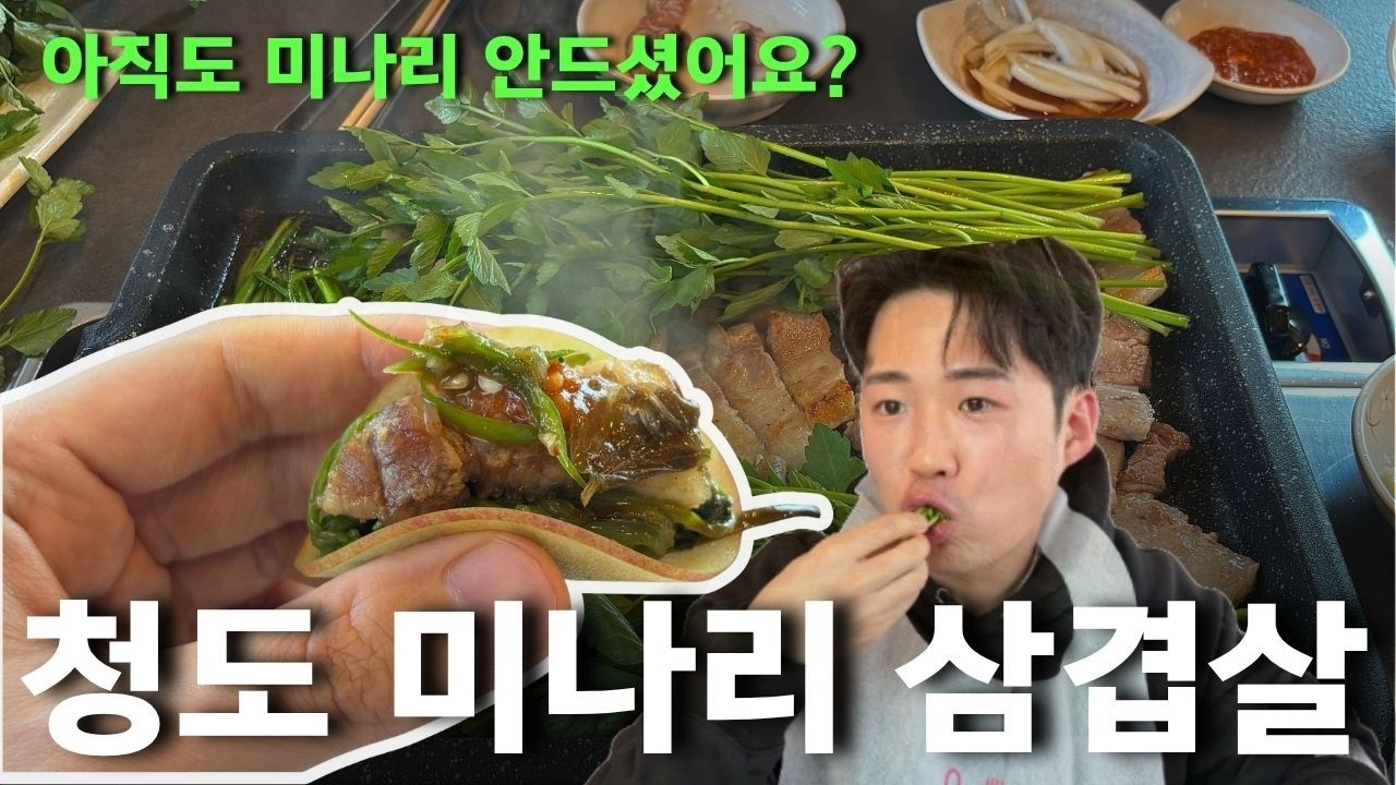 잃어버린 입맛 찾아주는 제철음식 청도 미나리 삼겹살 탐복미나리가든