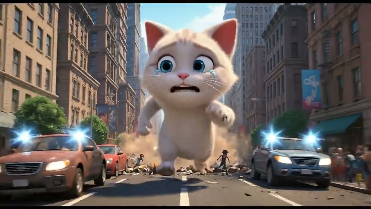 When a Little Kitten Becomes a Giant… A Father’s Love Saves the Day | Cat Family Story