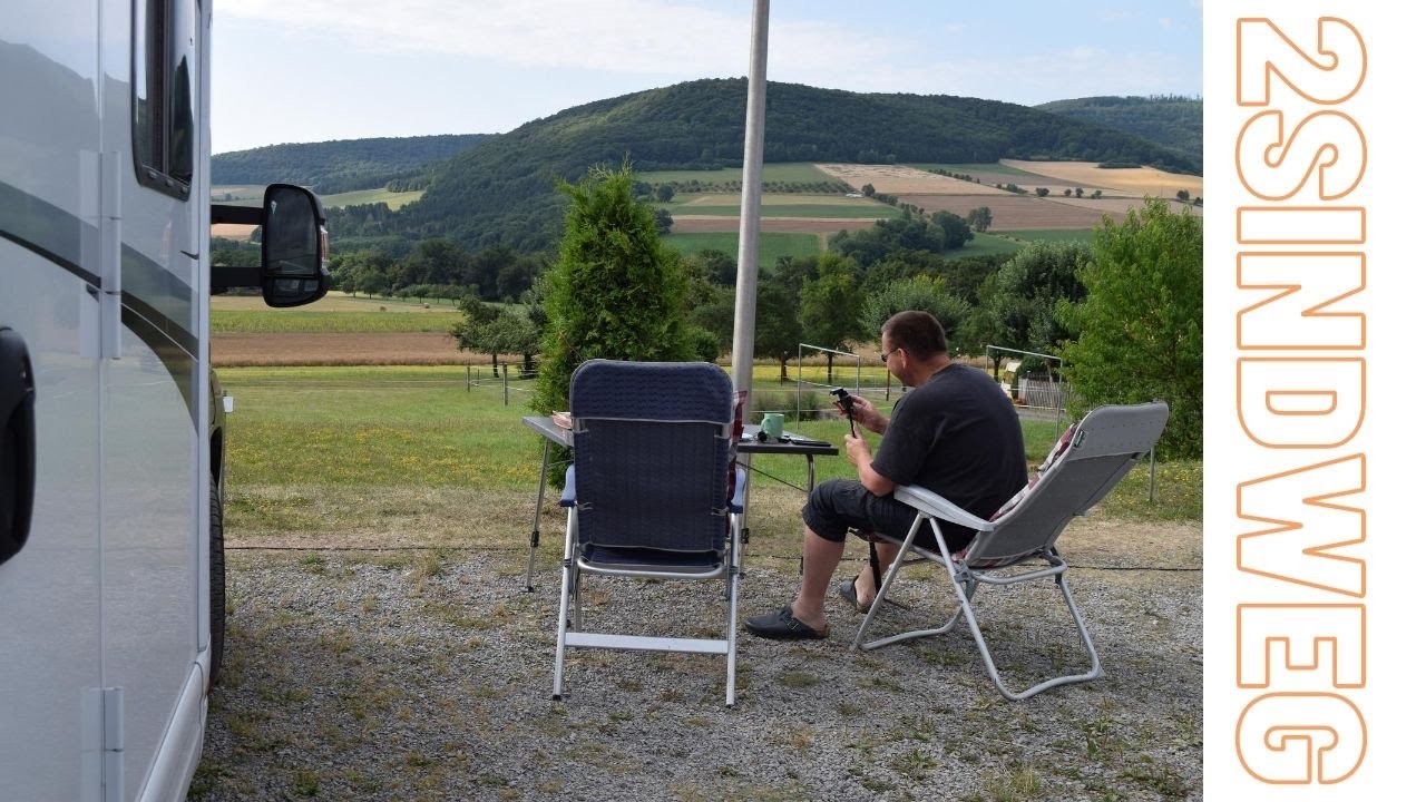 Wohnmobilstellplatz Hammelburg am Forellenhof Diebach  Kurzbesuch Sommerurlaub #1