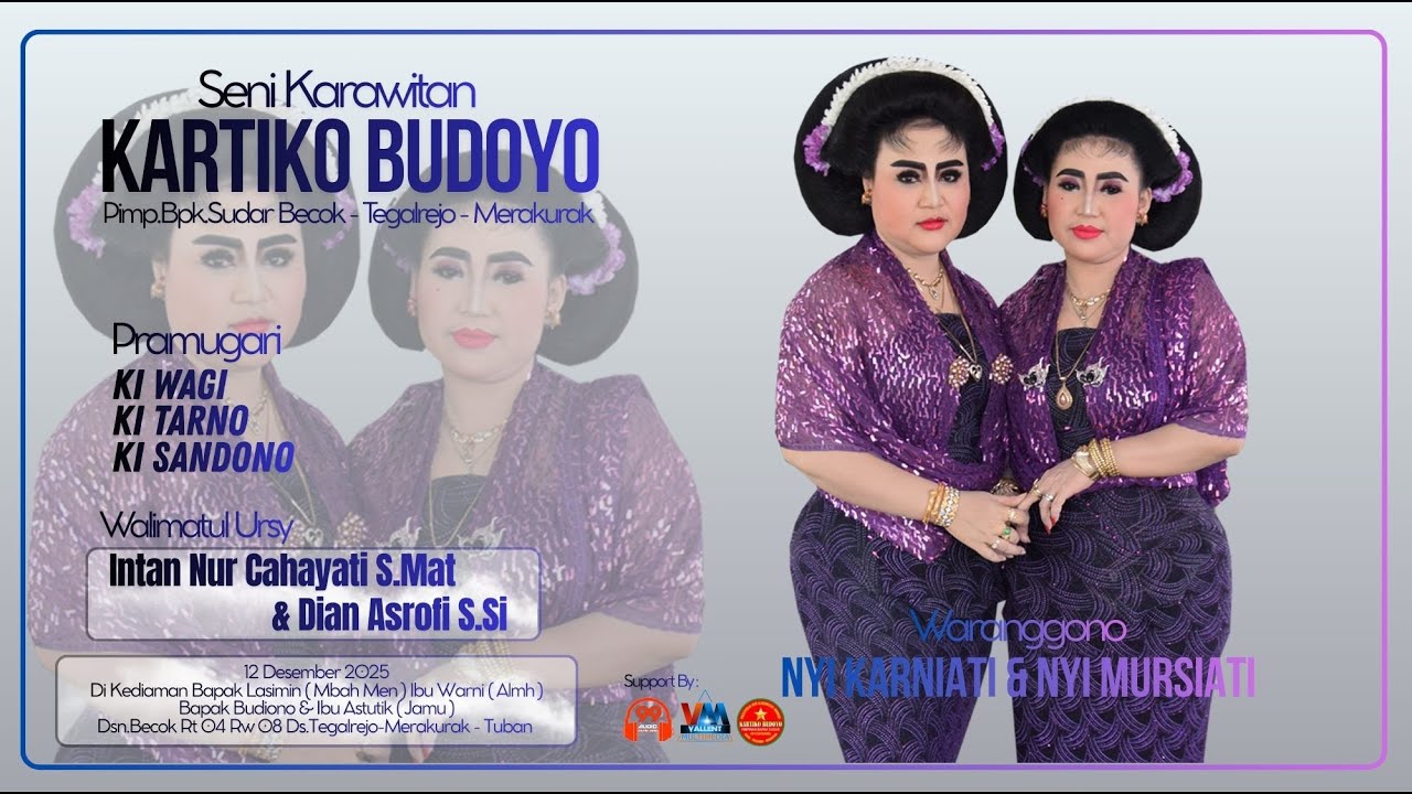 Tayub Siang KARTIKO BUDOYO // Nyi Karniati & Nyi Mursiati // Dikediaman Bapak Lasimin.Dusun Becok