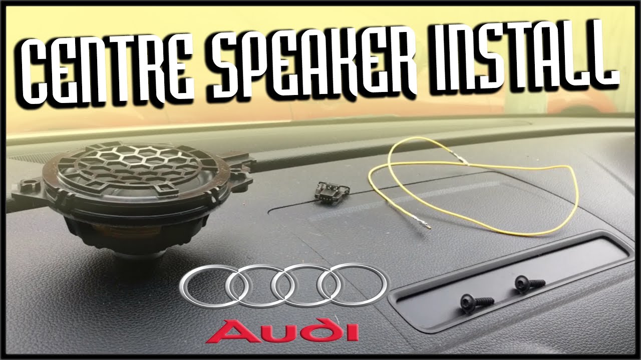 AUDI A3 8V 2013 — Установка центрального динамика спереди