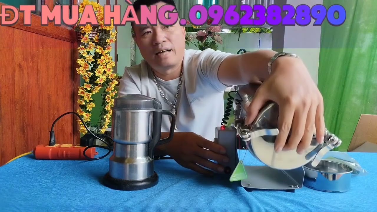 BỘ MÁY XAY NGHIỀN BỘT KHÔ SIÊU MẠNH THẾ HỆ MỚI CHO MỌI GIA ĐÌNH MẪU NHƯ VIDEO TEST 