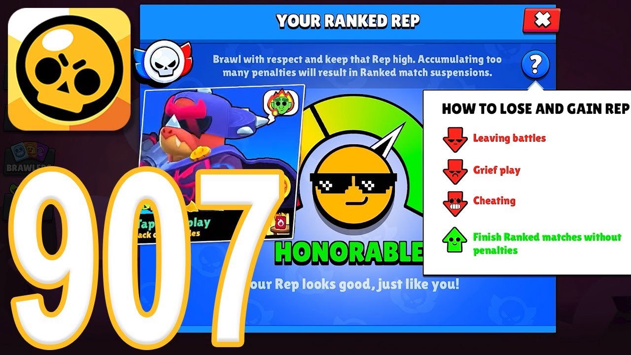 Brawl Stars &mdash; Прохождение игры, часть 907 &mdash; Рейтинговые матчи (iOS, Android)