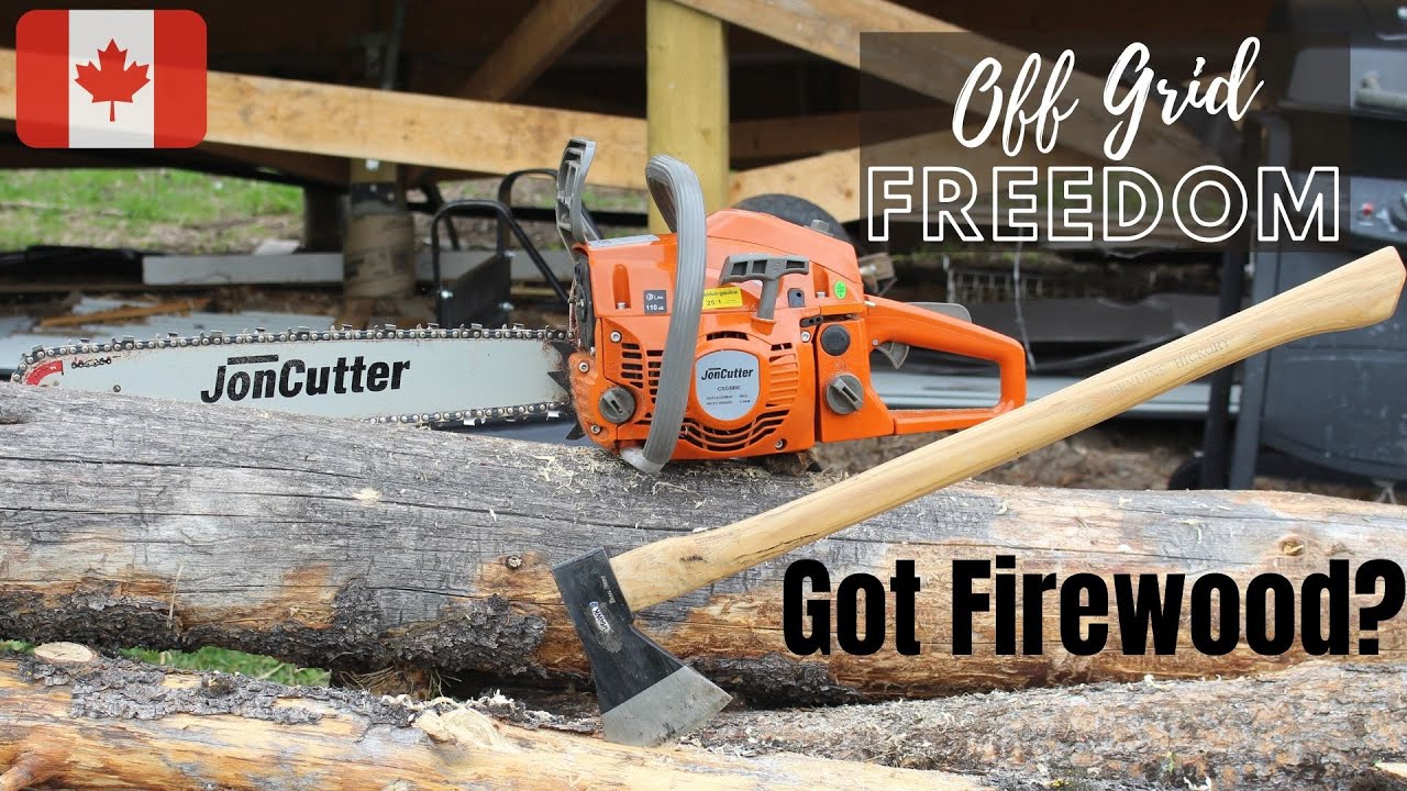 Cutting and Skidding Logs with the JonCutter G5800 and the ATV at the Off Grid Cabin