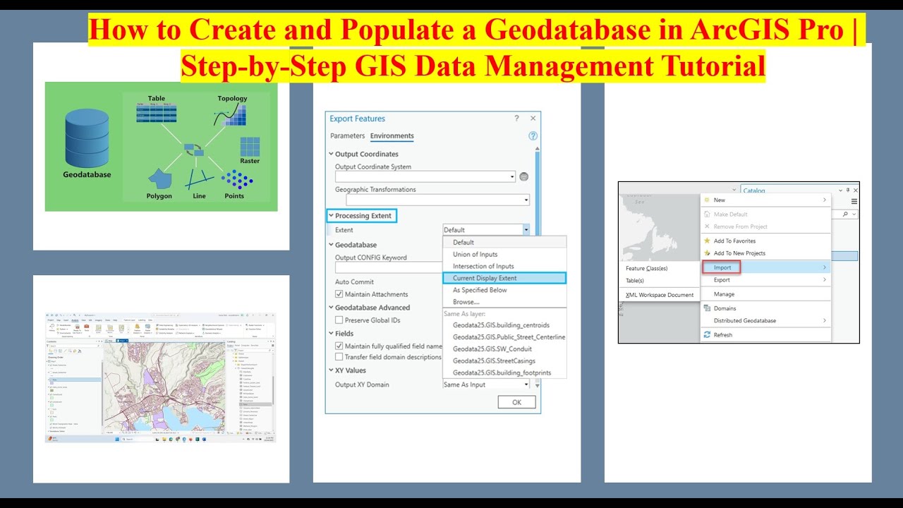 How to Create and Populate a Geodatabase in ArcGIS Pro | Step-by-Step GIS Data Management Tutorial