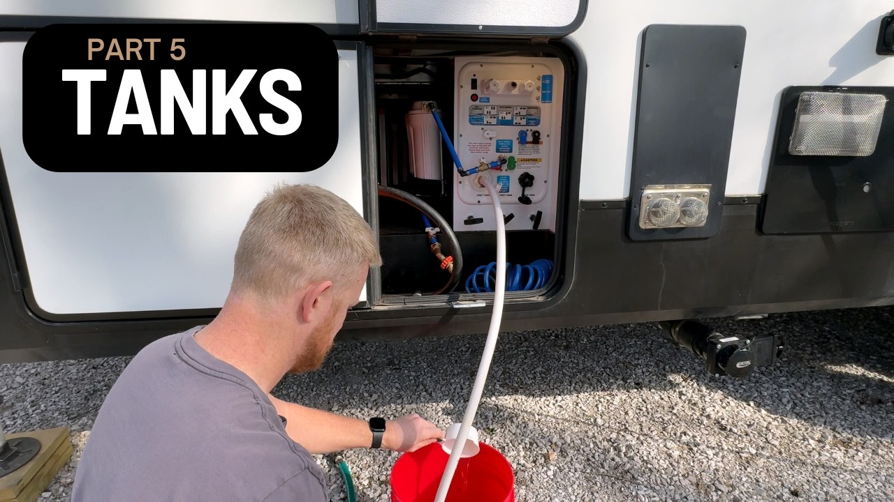RV Spring Prep Part 5: Tanks | Sanitize Fresh Water Tank & Lines + Dump Tanks with a Macerator