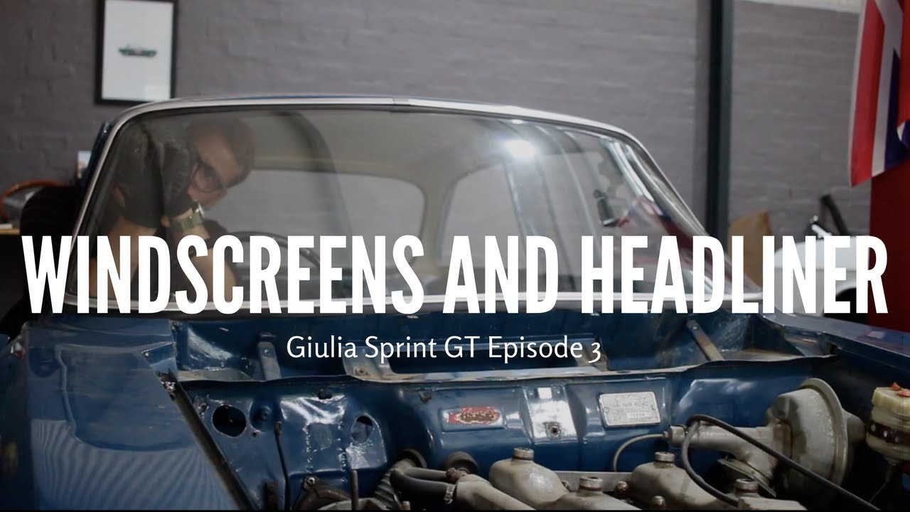 Alfa 105 Windscreen and Headliner Removal