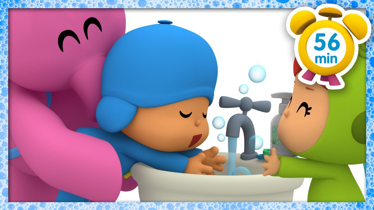 👋💧 POCOYO TÜRK - Ellerinizi Yıkayın! [ 56 dakika ] Çocuklar için Çizgi Filmler