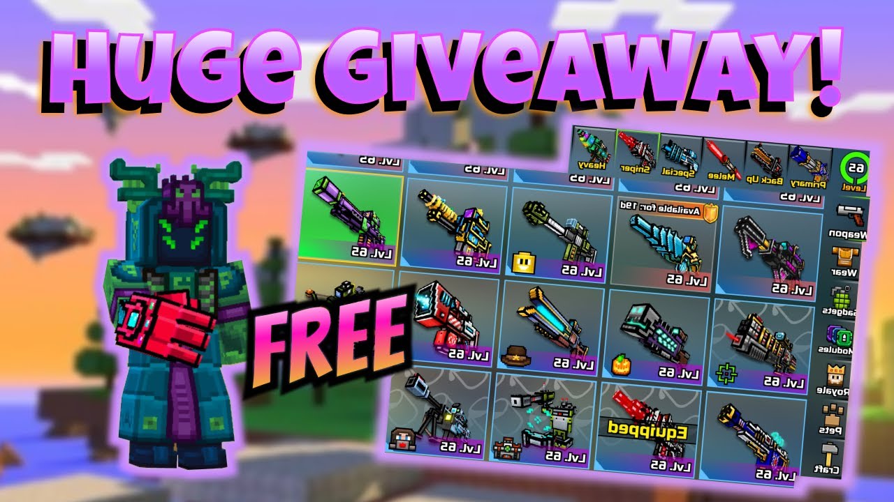 HUGE Pixel Gun 3D Giveaway!!! [Android + iOS] [Multiple Winners]