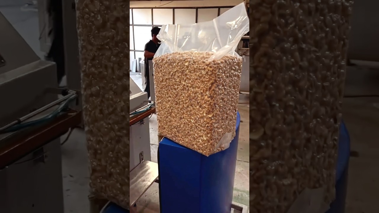 10kg Cashew Vacuum Bag Brick-Type Packing Machine | Bulk Cashew Packing Solution #vaccumsealer