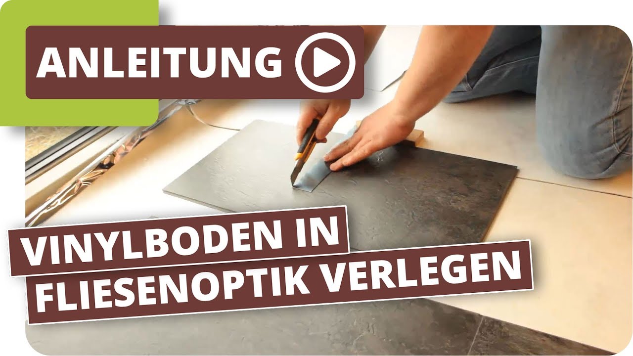 Vinylboden in Fliesenoptik verlegen, planeo erklärt wie es funktioniert