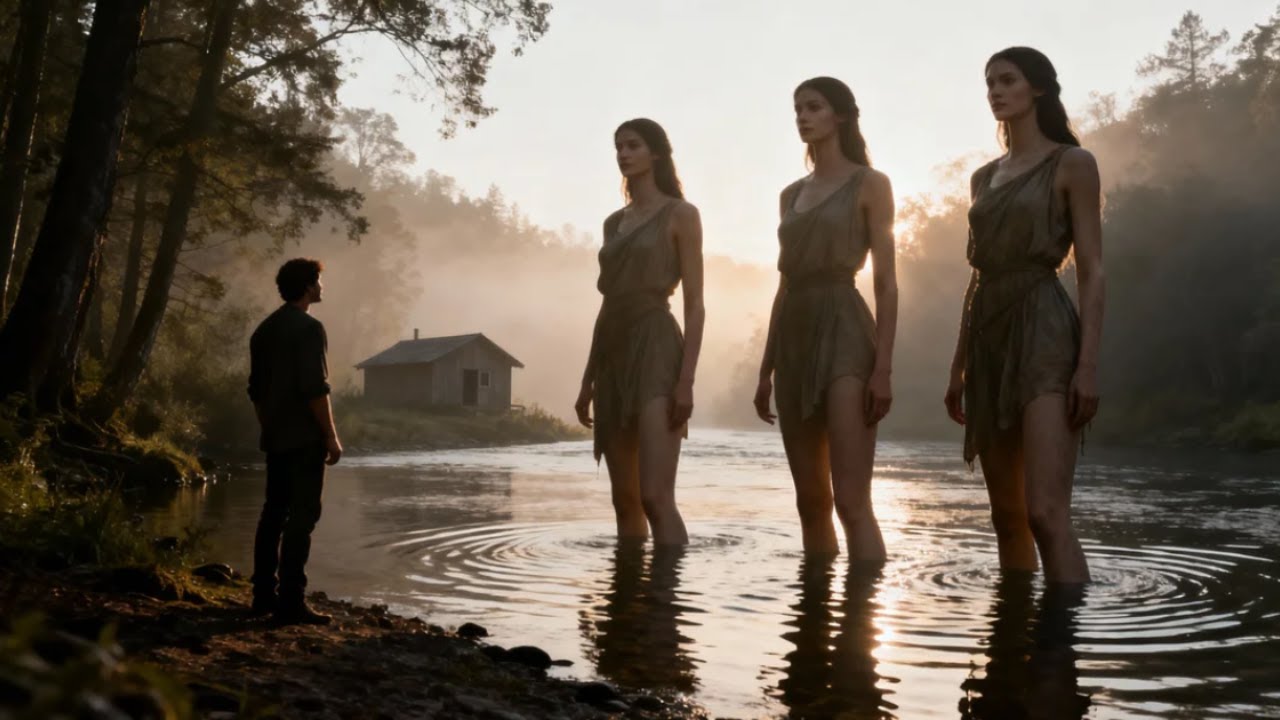 I bought a cheap cabin, and the next day I found three giant women bathing in the river.