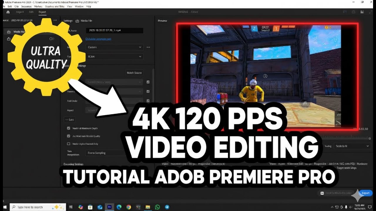 120 FPS VDIO EDITING // Adobe Premiere Pro Free Fire Video 2025 // 4K Video Editing Tutorial