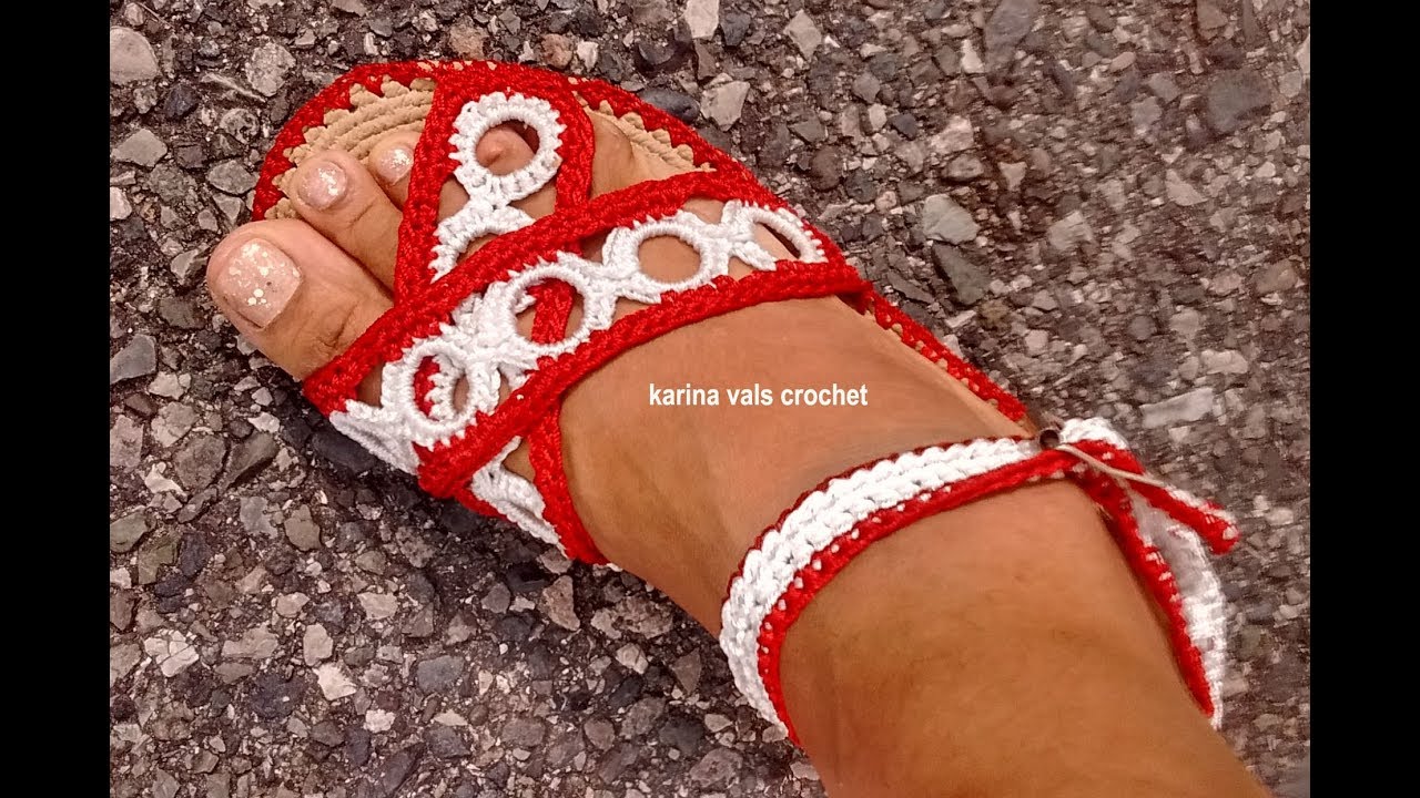 👉 COMO TEJER SANDALIAS CON ARGOLLAS EN CROCHET PASO A PASO 👈👈