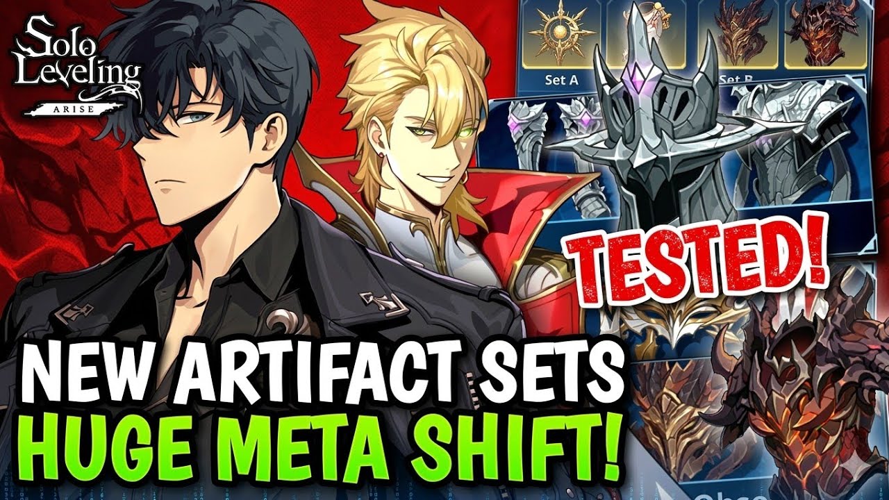 MUST HAVE 4 NEW ARTIFACT SETS! HUGE META SHIFT IN JINWOO & HUNTERS BUILD - Solo Leveling: Arise