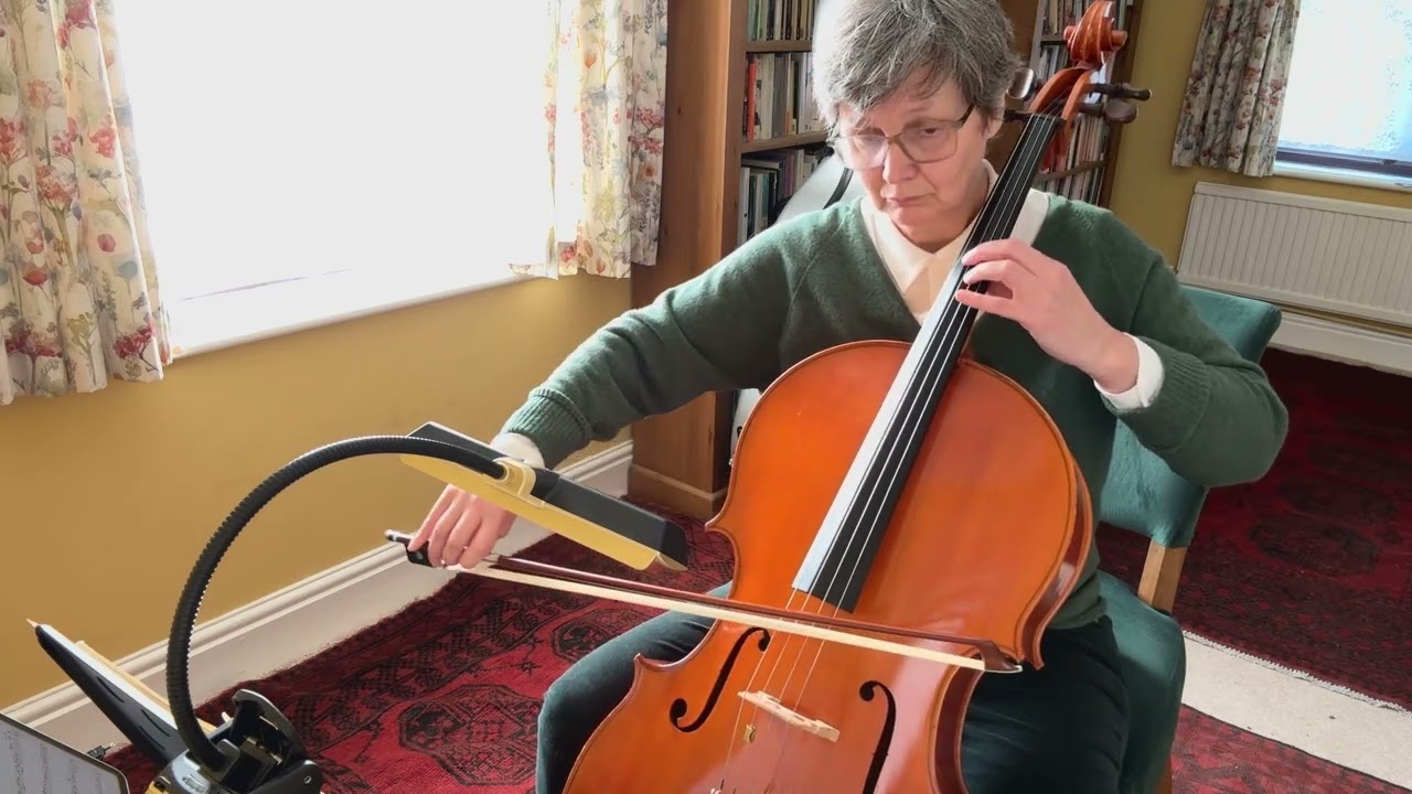 Brahms Sonata in E minor 1st movement adult cello learner 5 years and 4 months