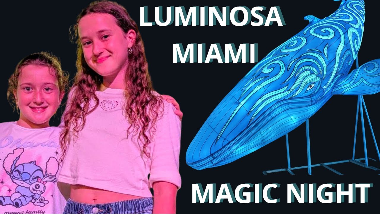 LUMINOSA MIAMI 2025&ndash;2026 | Magic Night Lights Show | Family Vlog (Part 1)