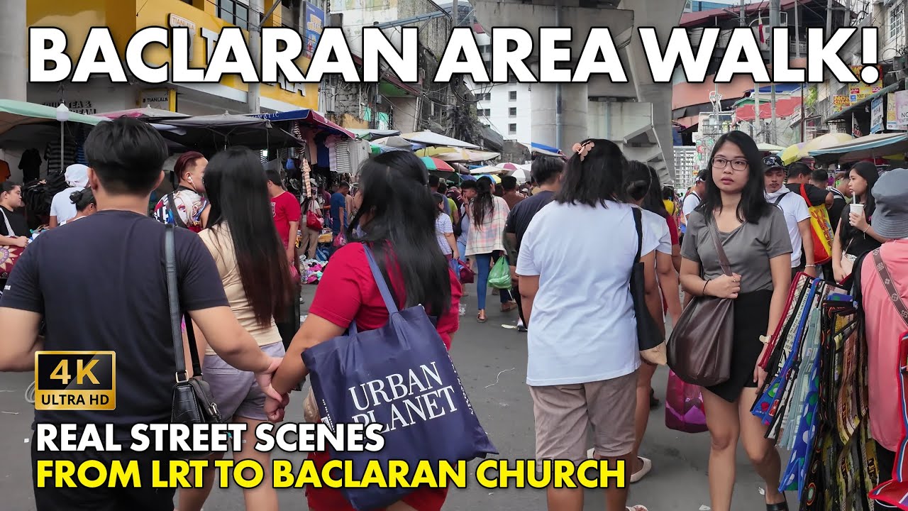 BACLARAN, Parañaque City, Philippines | Real Street Scenes Walking Tour [4K]